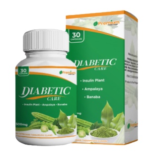 Diabetic Care Capsules 30 Pieces Insulin Plant Ampalaya Banaba Blood Sugar Diabetes Suppl 500mg Each
