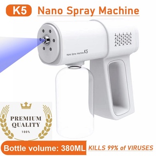 2021 NEW Portable USB Nano Spray Gun Blue Light Atomizer Disinfection Alcohol spray