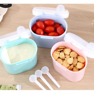 Portable Baby Milk Powder Container with Scoop and Scraper