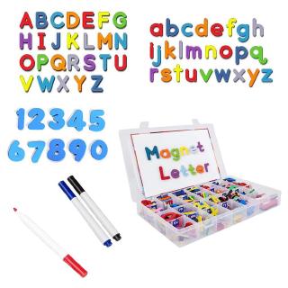 Magnetic Uppercase Lowercase Bubble Letters ABC and numbers123 Refrigerator Stickers Education Early Education