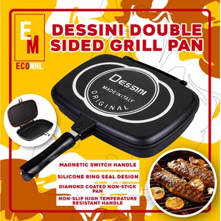 Dessini Cookware Set Italy 36cm Double Grill Pan Pressure Cooker Double Non-stick Aluminum
