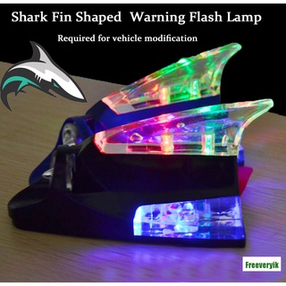 【Ready Stock】♤✈DP Car Wind Power LED Anti Collision Light Shark Fin Antenna Warning Flash Lamp Wirel