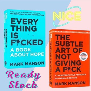 2pcs The Subtle Art of Not Giving A F*ck Mark Manson Everything Is F*cked: A Book about Hope Foreign Literature Inspirational Book