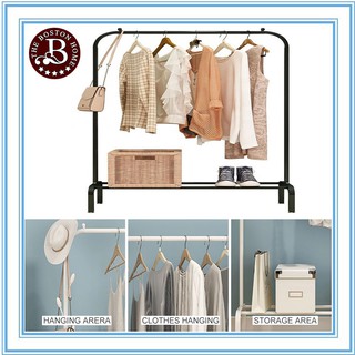 Boston home SINGLE POLE TYPE DRYING RACK FOLDING DRYING HANGER SIMPLE COOL CLOTHES POLE COAT RACK (1)