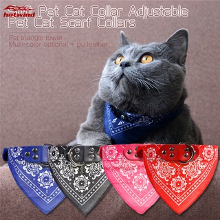 HW Adjustable Pet Cat Soft Scarf Collars Small Dog Neckerchief Pet Accessories