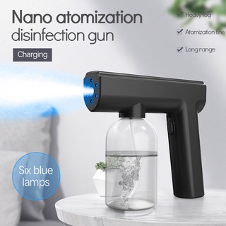 Portable Handheld Spray Disinfection Machine With 300ml Capacity Blue Rechargeable Nano Atomizer Home Disinfection Steam Spray Machine