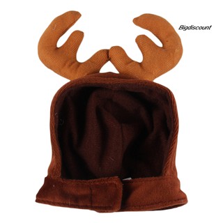 Big_Pet Dog Puppy Cat Christmas Festival Hat Reindeer Elk Antlers Cap Xmas Costume (8)