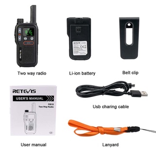 Retevis RB18 mini walkie talkie 1/2/4 PTT PMR446 outdoor remote control high-power portable (5)