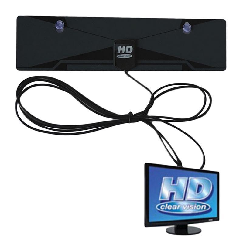 TV Antenna HD Clear Vision DTV Box Digital Indoor Ready Flat Design High Gain