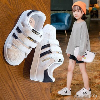 ❂❏✻Children s board shoes, girls shoes, 2021 new fashion boys white shoes, shell-toe casual sports