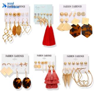 Geometric Resin Oversize Dangle Earring Statement Jewelry (1)