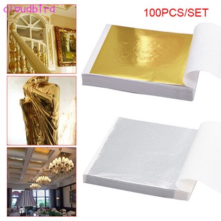 ★♈★ 100 Pcs Gold Leaf Sheets Foil Paper for Arts Slime DIY Gilding Nails Art Craft