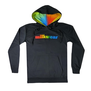 Milkwear Hoodie Jacket with Rainbow Print & Hood | For Men & Women