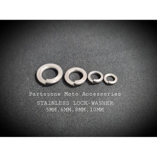 HEAVY DUTY STAINLESS LOCK-WASHERS 5MM UP TO 10MM (SOLD PER 10PCS.)