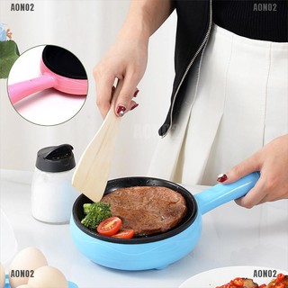 A.ON02 2 in 1 Multifunctional Portable Mini Electric Fryer and Egg Pot Steamer
