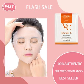 10pcs Vitamin C Face Masks Hydrating Moisturizing Mild Repair Facial Skin Oil Control Sheet MaskPH20