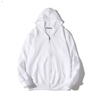 ✐℡Plain Hoodie Jacket With Zipper/Unisex 10 Colors
