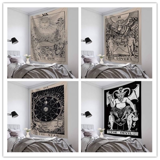 Sun Star Moon Tapestry Wall Hanging Home Decor Divination Mysterious