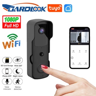doorbellTuyasmart WiFi Doorbell Camera Video Door bell Intercom IR Alarm Wireless Security Camera