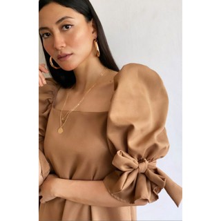 A2E | Milan Puff Sleeves Modern Filipiniana Dress