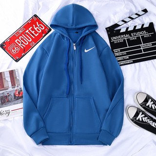 plain hoodie jacket cotton unisex w/zipper Nike
