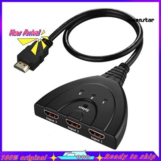 MS 3 In 1 Out HDMI Splitter Hub Converter Cable Adapter Switcher for DVD TV Box