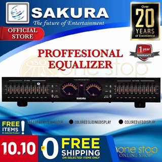 SAKURA ORIGINAL 2 Channel Stereo Graphic Equalizer EQ-104 •OSOS•