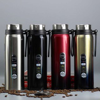 1000ML Double Wall Hot&Cold Large Capacity Insulated Vacuum Cup Flask Mug Tumbler Portable Bottle