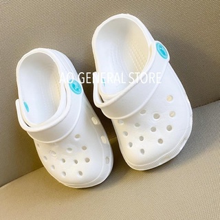 ❖✎[AO] WHITE Clogs Sandals Shoes for Kids 0-8YO Girls Sandals with Jibbitz