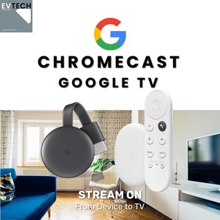 Google Chromecast (3rd Generation) - Google Chromecast with Google TV (Latest)
