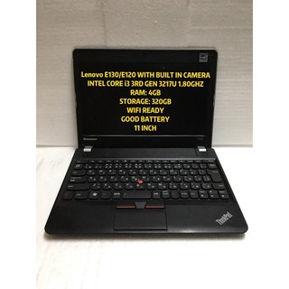 ℡☽♕LENOVO THINKPAD E120/130 INTEL CORE i3 3RD GEN LAPTOP WITH BUILT IN CAMERAlaptop