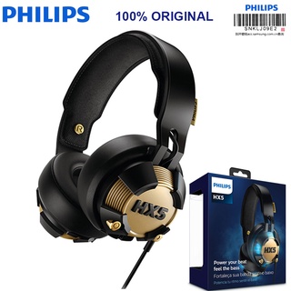 Philips Shx50 Professional Earphones With Usb Plug Blue Led Lights Shine Christmas Gift For Computer