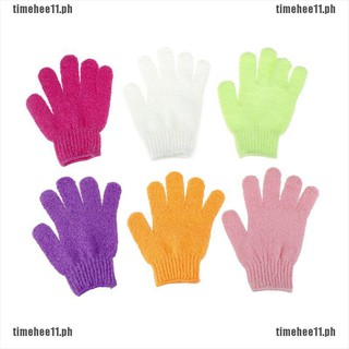 【timehee11】Body Sponge Bath Massage Of Shower Bath Scrub Gloves Exfoliating Bath Gloves