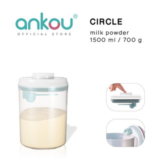 Ankou Air Tight Milk Powder Container - Circle (1500ml)