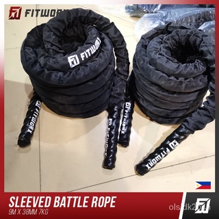 Fitworx Battle Rope Fitness Gym Strength Training Cardio Cross Fit Size