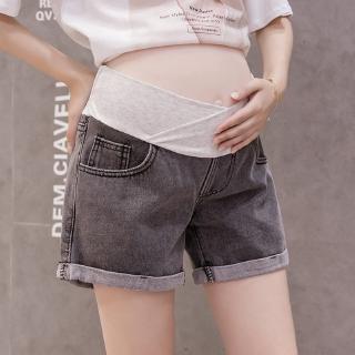 ins18861# Maternity Leisure Pants summer Fashion Shorts Support Abdomen Elastic for Pregnant Women S