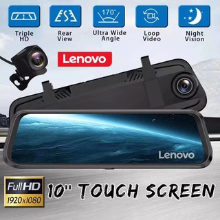 LENOVO HR17 Dashcam 9.66inch Stream media Car DVR Dual Lens FullHD 1080P Dash Cam