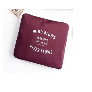 【Available】 Wind Blows Folding Carry Bag (maroon) (4)