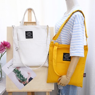 Women's Casual Shoulder Canvas Bag Eco Shopping Handbags Bag (1)