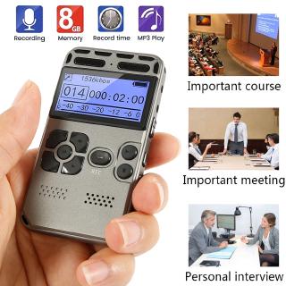 8g rechargeable LCD display digital audio voice recording recorder recorder mp3 player
