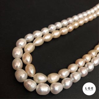 LGE FRESHWATER BIWA PEARL PER STRAND 100% authentic DIY Beads Bracelet Necklace jewelry making
