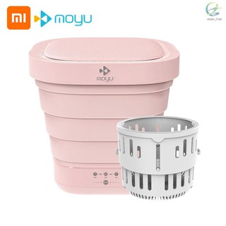 Youpin Moyu Wash Machine XPB08-F2 2 in 1 Portable Foldable Mini Washer Clothes Washing and Spin Dryer for Home Travel One Button Operation