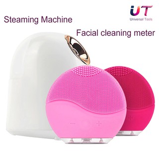 Electric Cleansing Instrument Pore Facial Cleaner Silicone Ultrasonic Beauty Equipment
