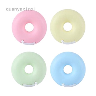 4 Pcs Cute Candy Color Donut Shape Washi Tape Cutter Tape Dispenser Washi Holders