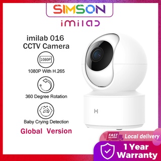 Xiaomi Imilab 016 CCTV Camera ip camera 1080p 360° Home Security Wifi Ultrawide Angle Infrared Night Vision