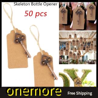 Skeleton Bottle Opener Popular Wedding Decoration 50pcs Skeleton Bottle Opener Home&Kitchen 50pcs Vinta onemore