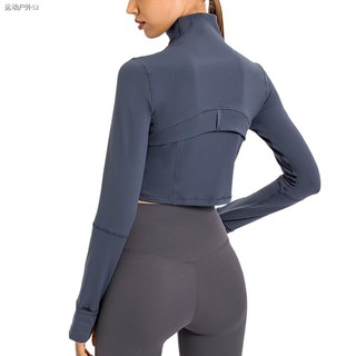 ◕✺●Antibom Women's Jacket Zipper Yoga Coat Fitness Gym Sport Crop Top Thumb Hole Long Sleeve Running