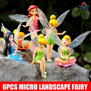 6pcs/Set Fairy Garden Miniatures DIY Ornament Decoration Crafts Figurines Micro landscape