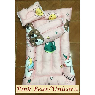 Crib Baby Comforter Mattress Set for Baby Girls (1)