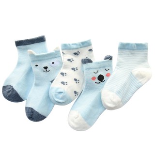 5 Pair/set Baby Anti-slip Socks Kids Cotton Cartoon Socks (6)